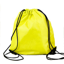 Classic promotion polyester nylon 210D rPET backpack drawstring bag with logo